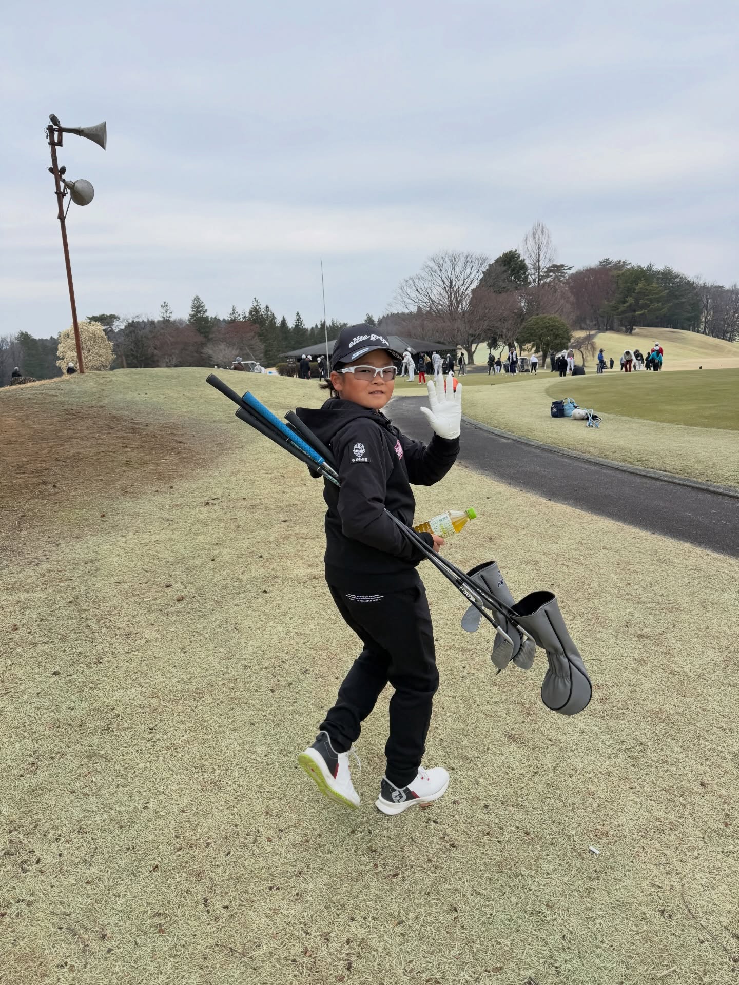 PGM世界ジュニアゴルフ選手権関東予選2でラウンドする荒砂士道