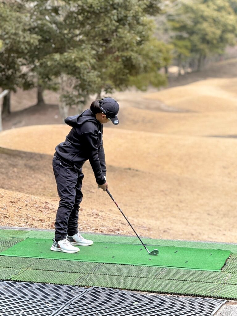第26回関西小学生ゴルフ選手権春季大会 決勝の大会当日の荒砂士道