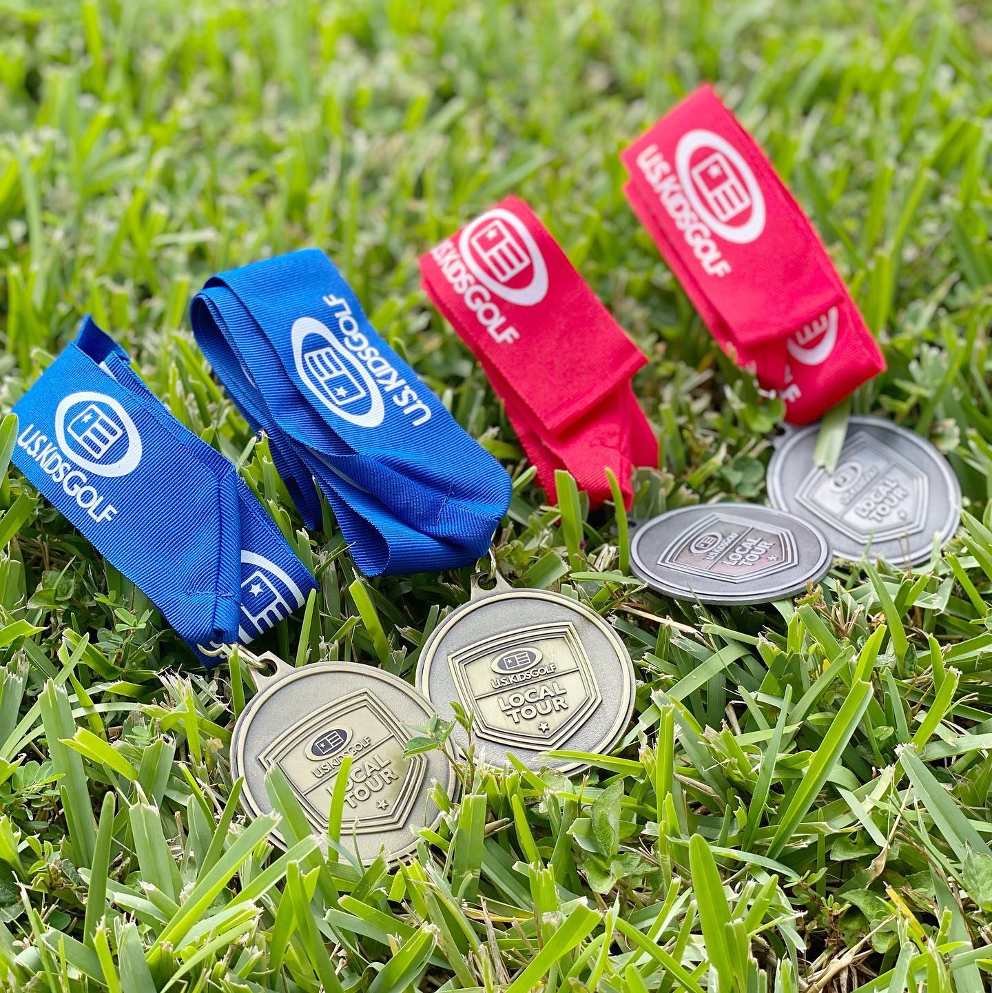 フロリダ4連戦で獲得したU.S. Kids Golfのメダル