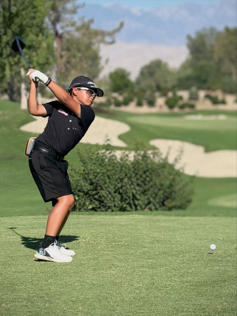 FCG Callaway World Championship 2026でフルスイングする荒砂士道
