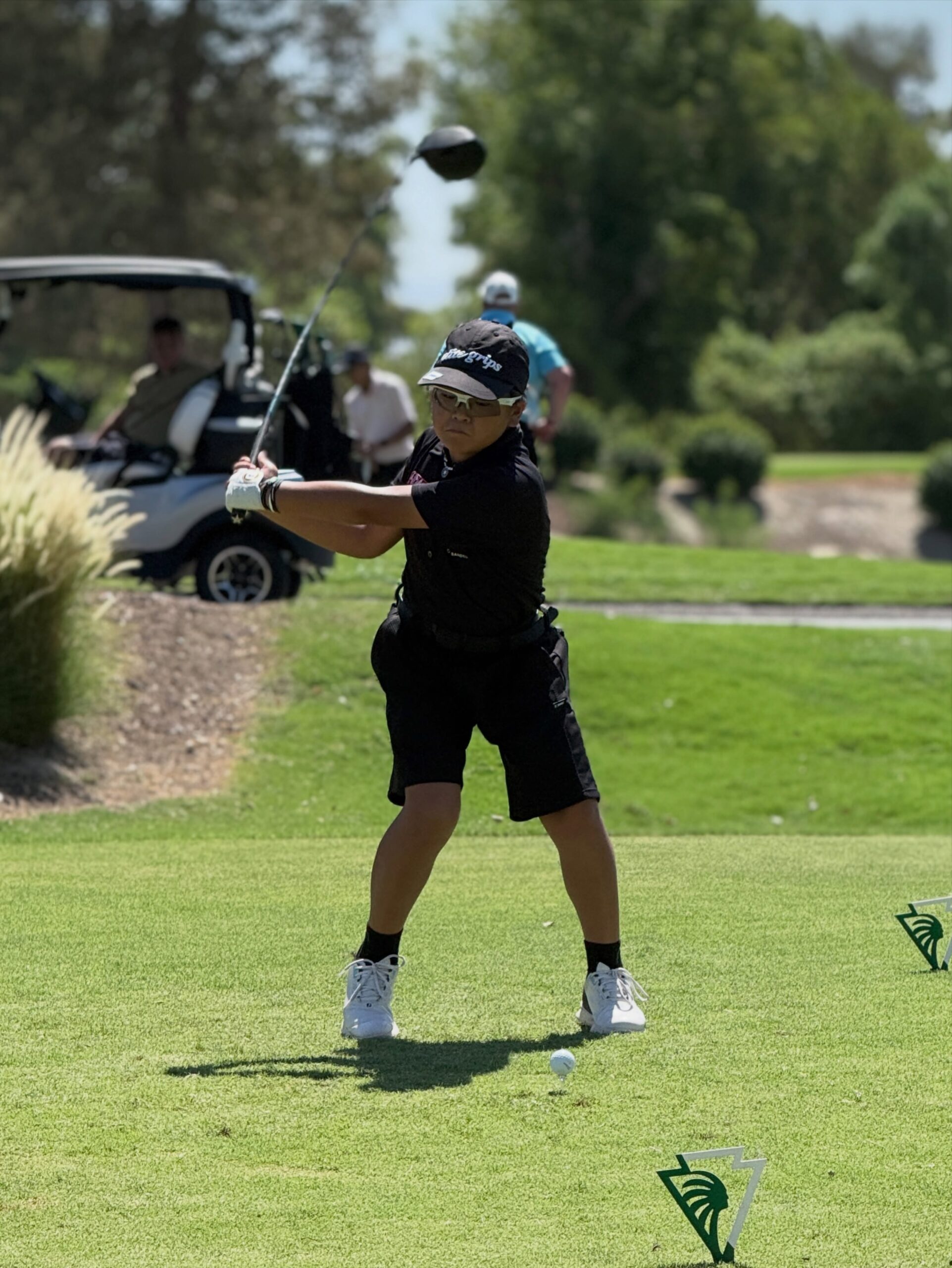 FCG Callaway World Championship 2026でショットを打つ荒砂士道